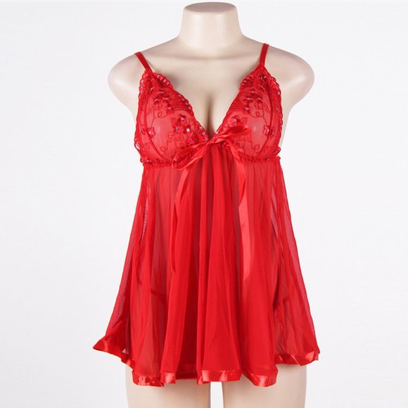 Babydoll See-Through Night Dress - Picture 3 of 6